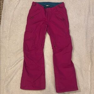 North Face Hyvent Ski Snowpants Medium Burgundy